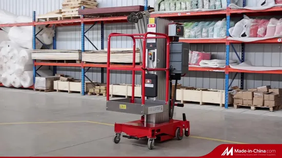 Heiße verkaufende hydraulische elektrische Hebe-Aluminiumlegierung-Einzelmast-Gerüst-Mann-Aufzugsleiter