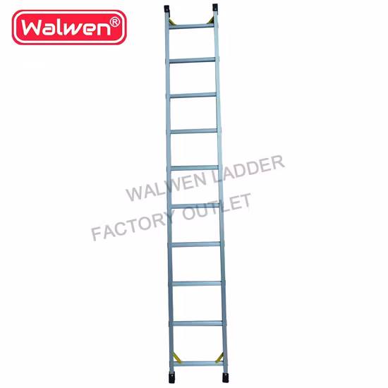 Beliebte Basic-Design-Weihnachtselfen-Kletterleiter, einzelne, gerade Stufenverlängerung, Aluminiumleiter