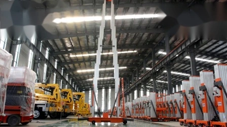 10 m Einzelmast-Hebebühne aus Aluminiumlegierung für saubere Luftarbeit im Innenbereich